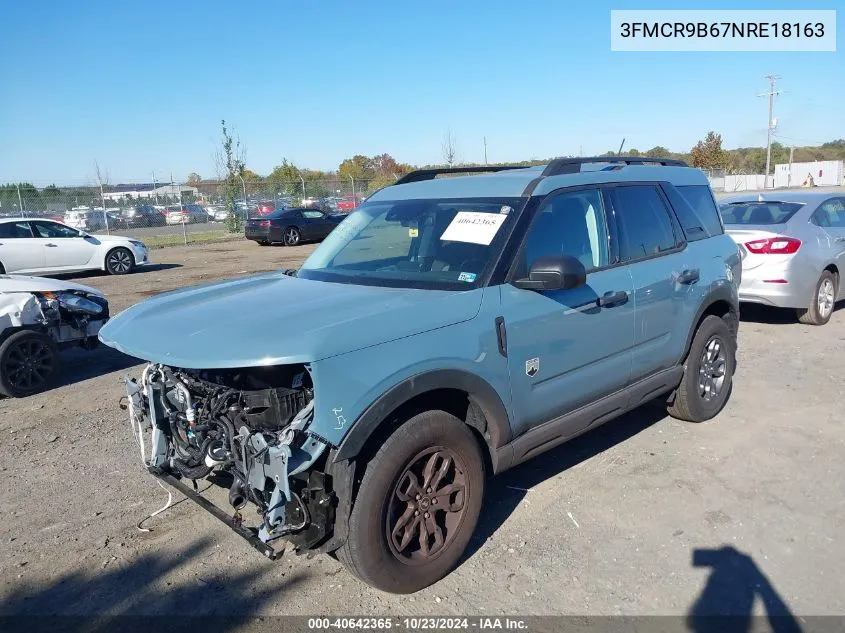 2022 Ford Bronco Sport Big Bend VIN: 3FMCR9B67NRE18163 Lot: 40642365