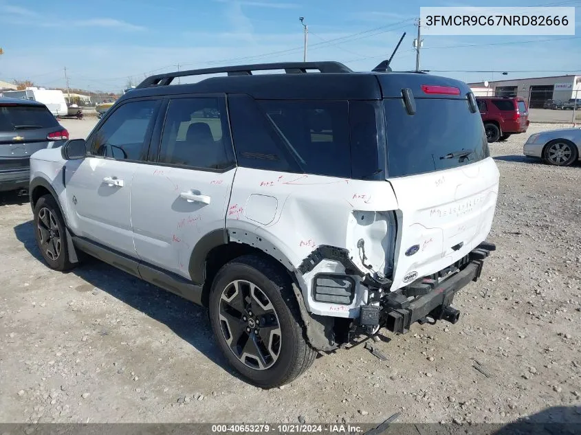 2022 Ford Bronco Sport Outer Banks VIN: 3FMCR9C67NRD82666 Lot: 40653279