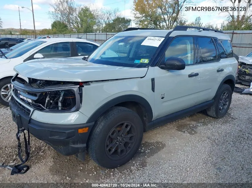 2022 Ford Bronco Sport Big Bend VIN: 3FMCR9B67NRE36128 Lot: 40662720