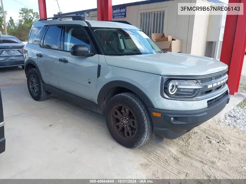 2022 Ford Bronco Sport Big Bend VIN: 3FMCR9B67NRE06143 Lot: 40684688