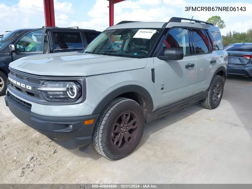 2022 Ford Bronco Sport Big Bend VIN: 3FMCR9B67NRE06143 Lot: 40684688