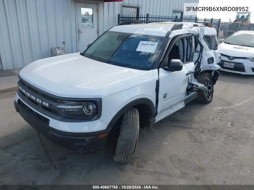 2022 Ford Bronco Sport Big Bend VIN: 3FMCR9B6XNRD08952 Lot: 40687785