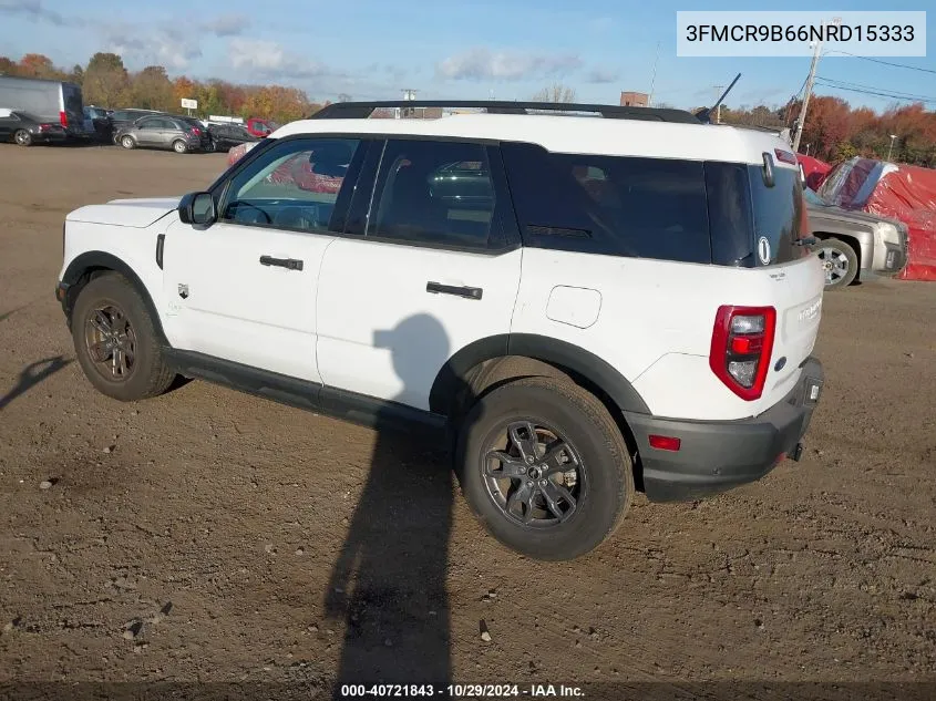 2022 Ford Bronco Sport Big Bend VIN: 3FMCR9B66NRD15333 Lot: 40721843