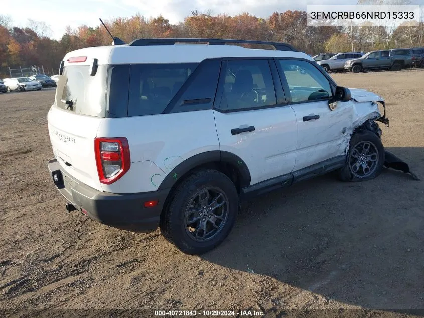 2022 Ford Bronco Sport Big Bend VIN: 3FMCR9B66NRD15333 Lot: 40721843