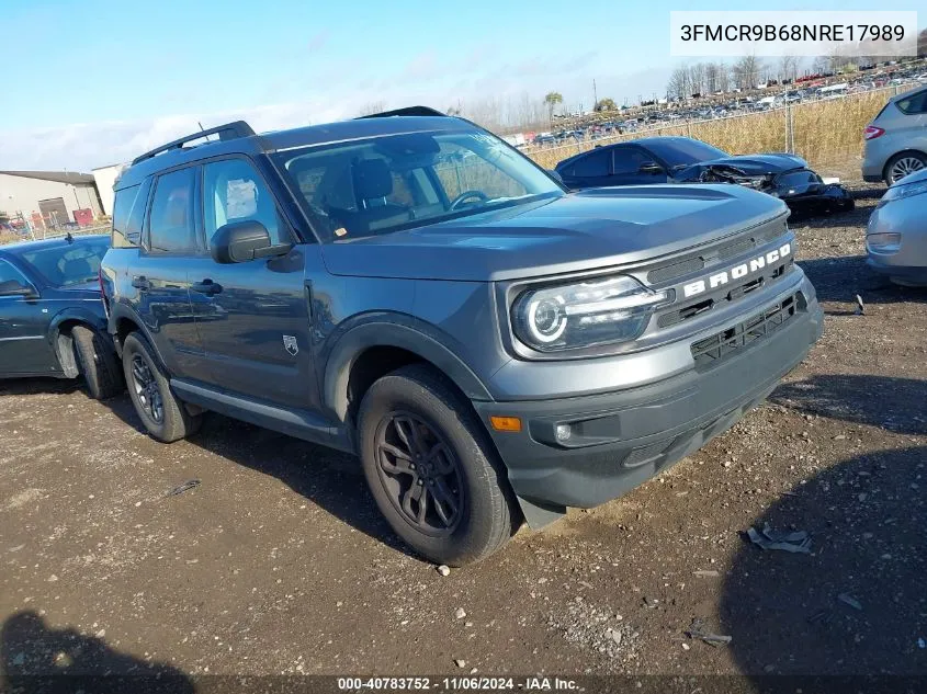 2022 Ford Bronco Sport Big Bend VIN: 3FMCR9B68NRE17989 Lot: 40783752