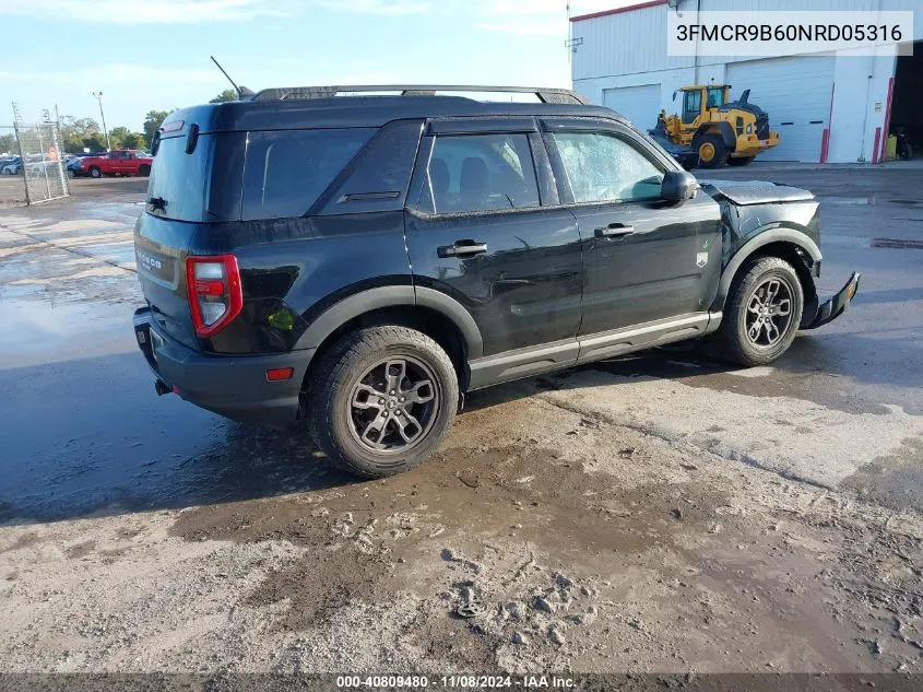 2022 Ford Bronco Sport Big Bend VIN: 3FMCR9B60NRD05316 Lot: 40809480