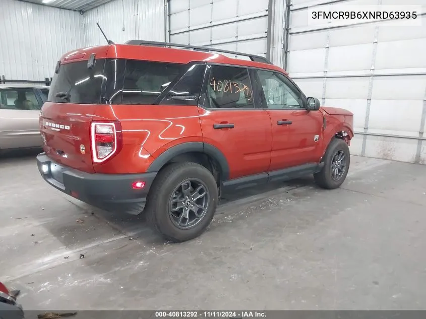 2022 Ford Bronco Sport Big Bend VIN: 3FMCR9B6XNRD63935 Lot: 40813292