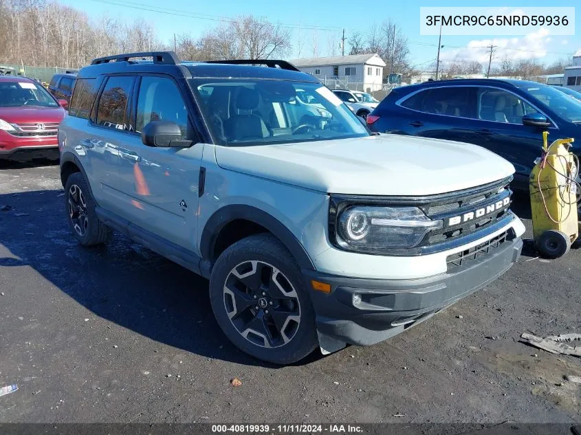 2022 Ford Bronco Sport Outer Banks VIN: 3FMCR9C65NRD59936 Lot: 40819939