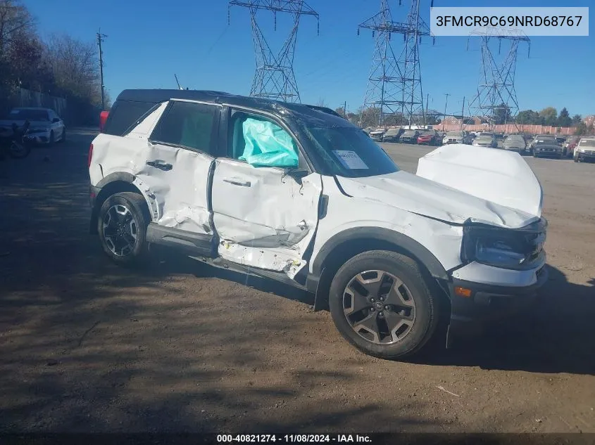 2022 Ford Bronco Sport Outer Banks VIN: 3FMCR9C69NRD68767 Lot: 40821274