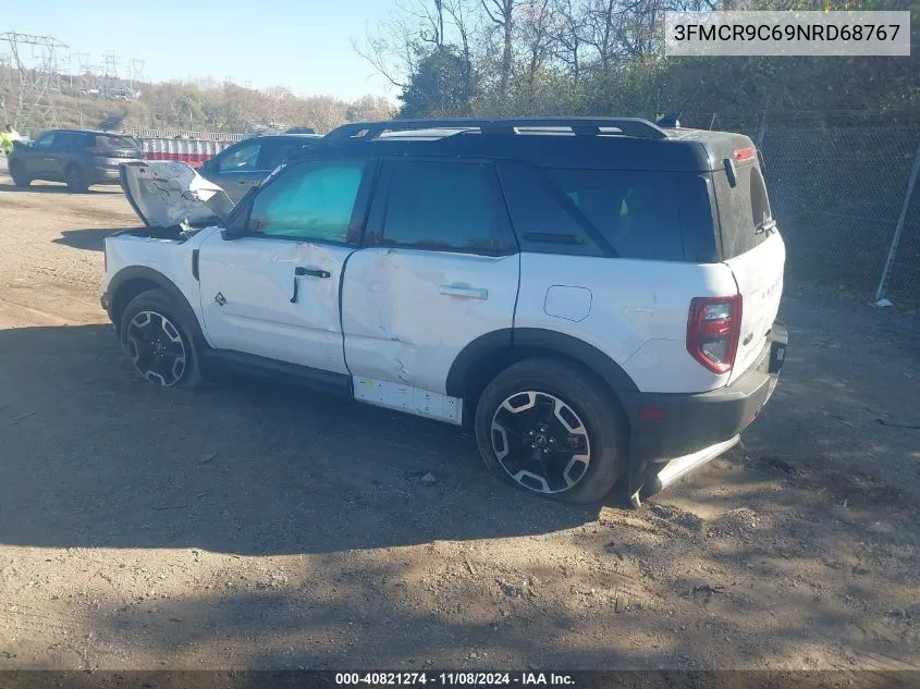 2022 Ford Bronco Sport Outer Banks VIN: 3FMCR9C69NRD68767 Lot: 40821274