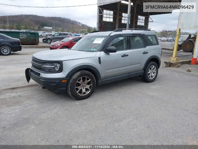 2022 Ford Bronco Sport VIN: 3FMCR9A64NRD96429 Lot: 40843231