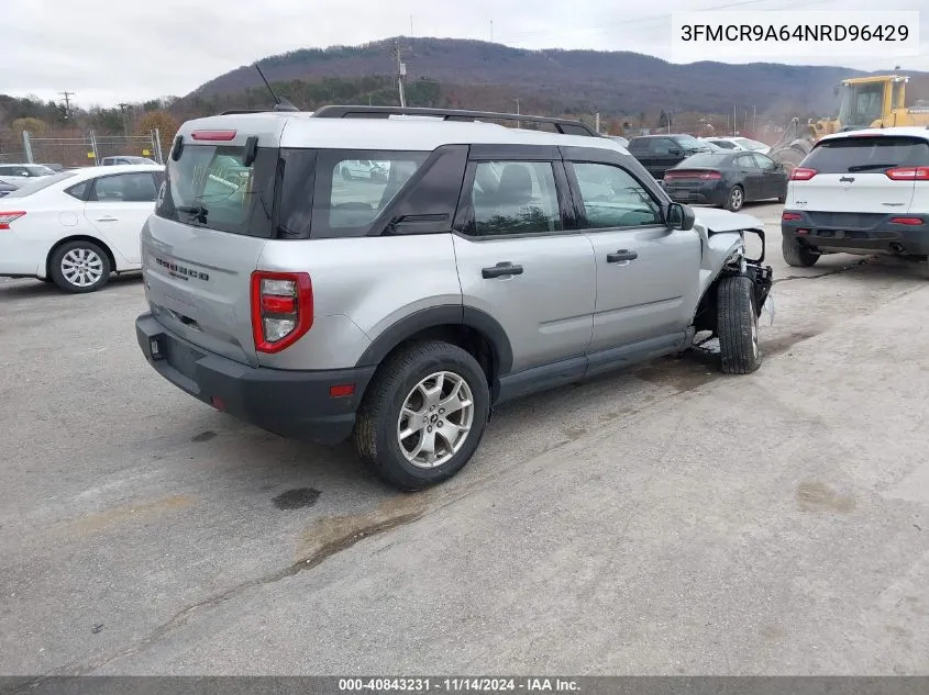 2022 Ford Bronco Sport VIN: 3FMCR9A64NRD96429 Lot: 40843231