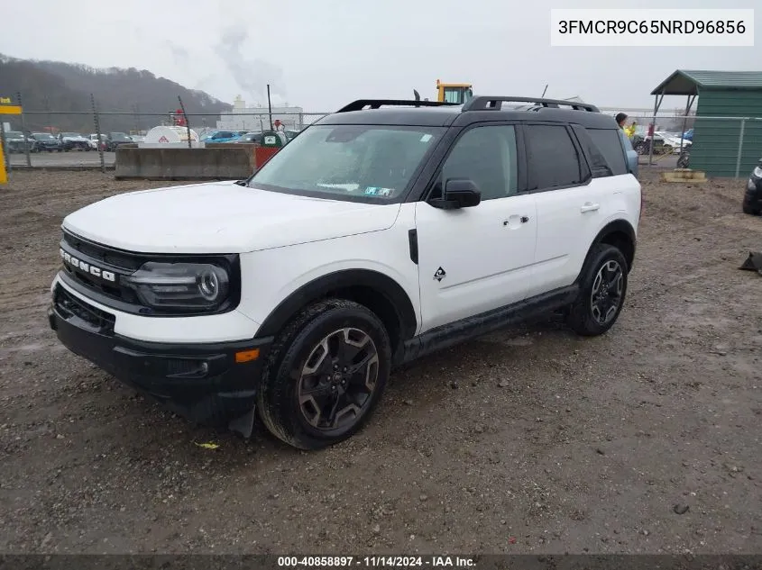 2022 Ford Bronco Sport Outer Banks VIN: 3FMCR9C65NRD96856 Lot: 40858897