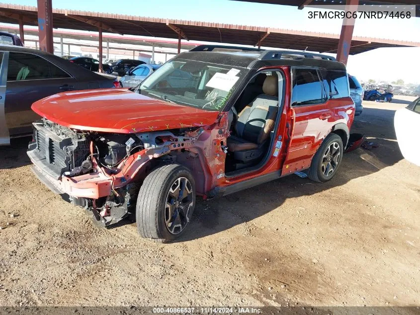 2022 Ford Bronco Sport Outer Banks VIN: 3FMCR9C67NRD74468 Lot: 40866537