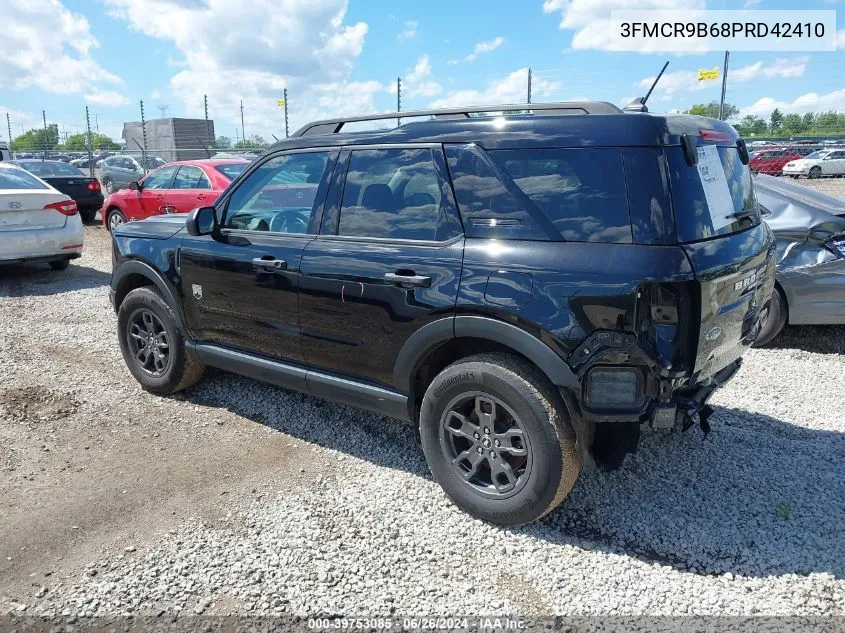 2023 Ford Bronco Sport Big Bend VIN: 3FMCR9B68PRD42410 Lot: 39753085