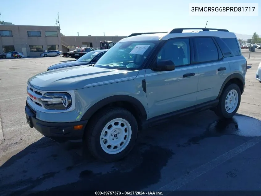 2023 Ford Bronco Sport Heritage VIN: 3FMCR9G68PRD81717 Lot: 39757373