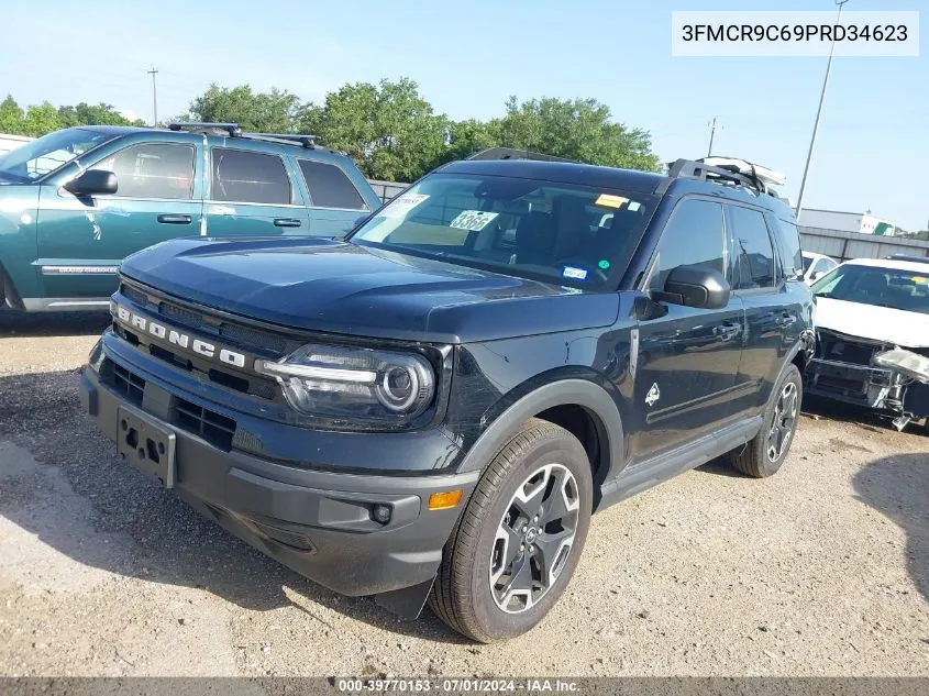 2023 Ford Bronco Sport Outer Banks VIN: 3FMCR9C69PRD34623 Lot: 39798439