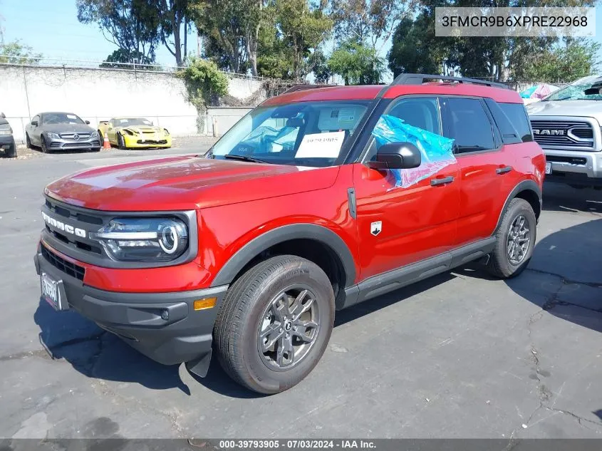 2023 Ford Bronco Sport Big Bend VIN: 3FMCR9B6XPRE22968 Lot: 39793905