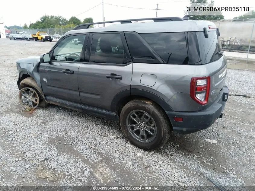 2023 Ford Bronco Sport Big Bend VIN: 3FMCR9B6XPRD35118 Lot: 39954689