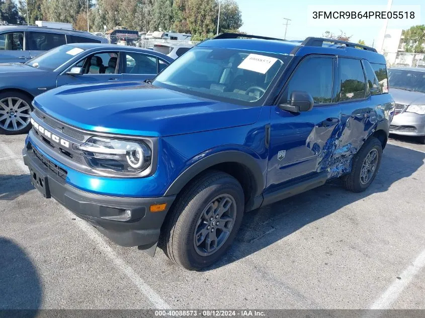 2023 Ford Bronco Sport Big Bend VIN: 3FMCR9B64PRE05518 Lot: 40088573