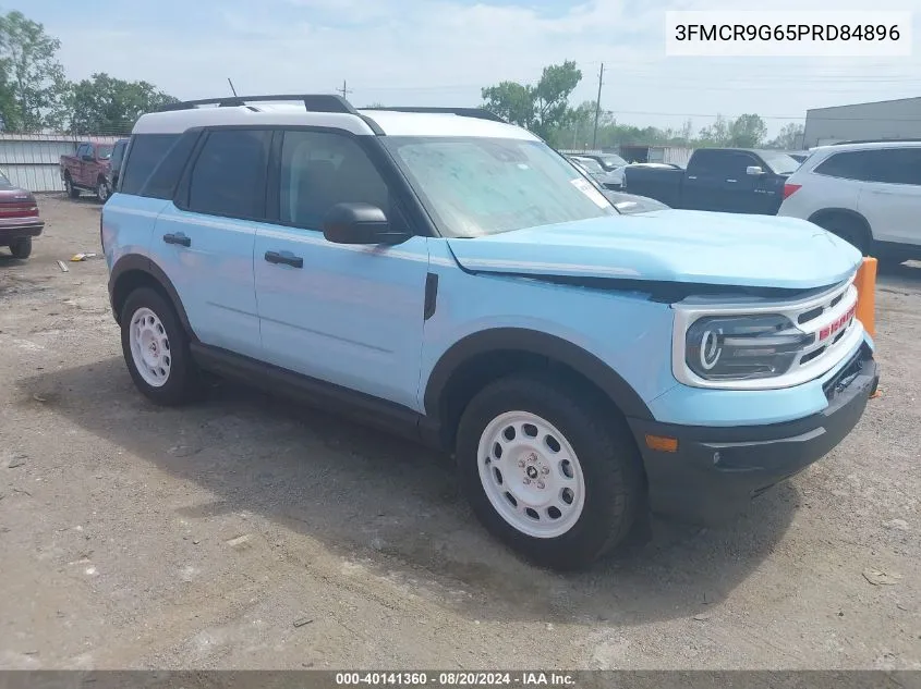 2023 Ford Bronco Sport Heritage VIN: 3FMCR9G65PRD84896 Lot: 40141360