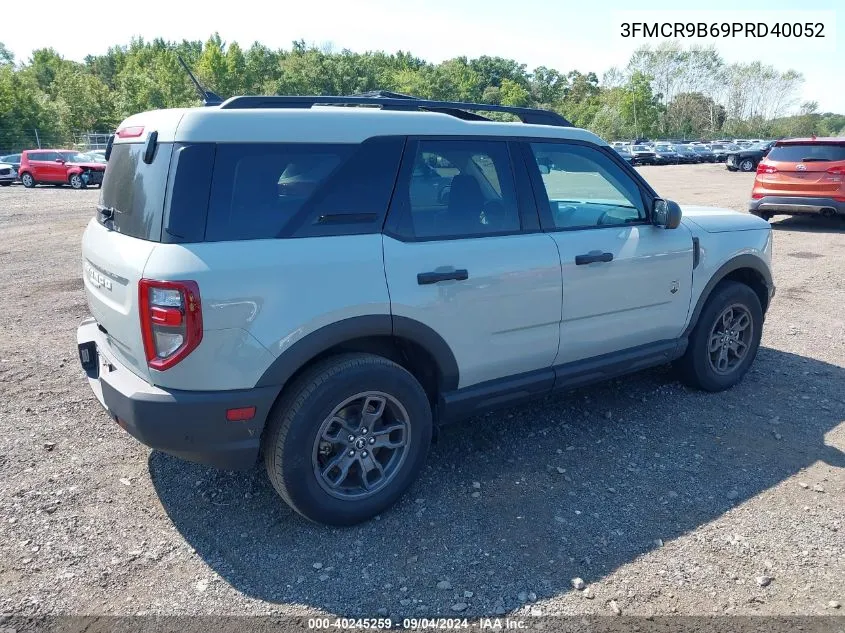 2023 Ford Bronco Sport Big Bend VIN: 3FMCR9B69PRD40052 Lot: 40245259