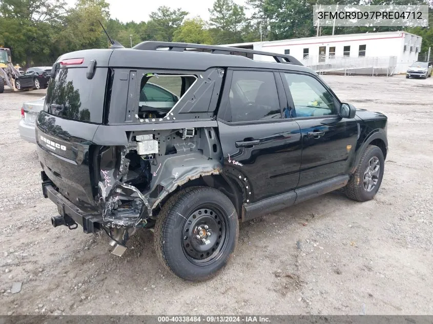 2023 Ford Bronco Sport Badlands VIN: 3FMCR9D97PRE04712 Lot: 40338484