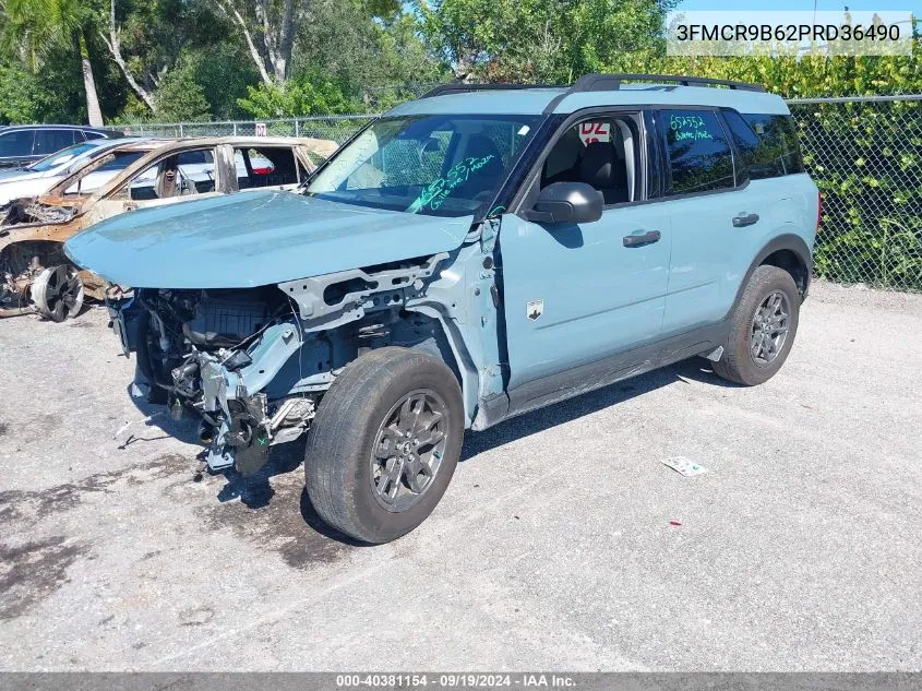 2023 Ford Bronco Sport Big Bend VIN: 3FMCR9B62PRD36490 Lot: 40381154