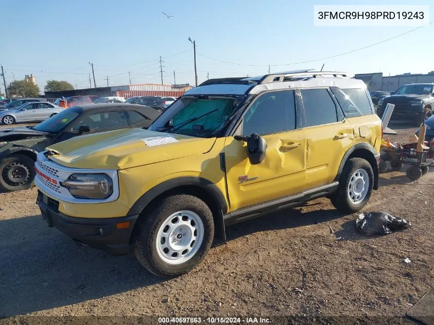 2023 Ford Bronco Sport Heritage Limited VIN: 3FMCR9H98PRD19243 Lot: 40597863