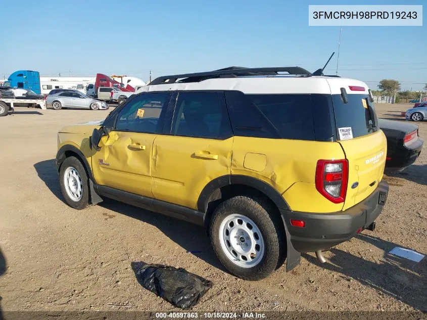 2023 Ford Bronco Sport Heritage Limited VIN: 3FMCR9H98PRD19243 Lot: 40597863