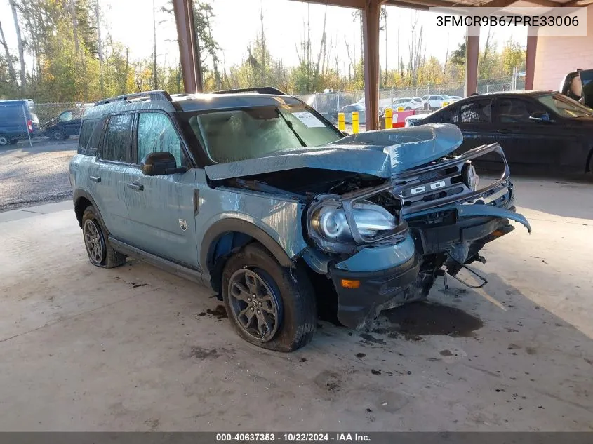 2023 Ford Bronco Sport Big Bend VIN: 3FMCR9B67PRE33006 Lot: 40637353