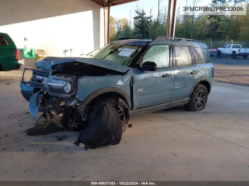 2023 Ford Bronco Sport Big Bend VIN: 3FMCR9B67PRE33006 Lot: 40637353