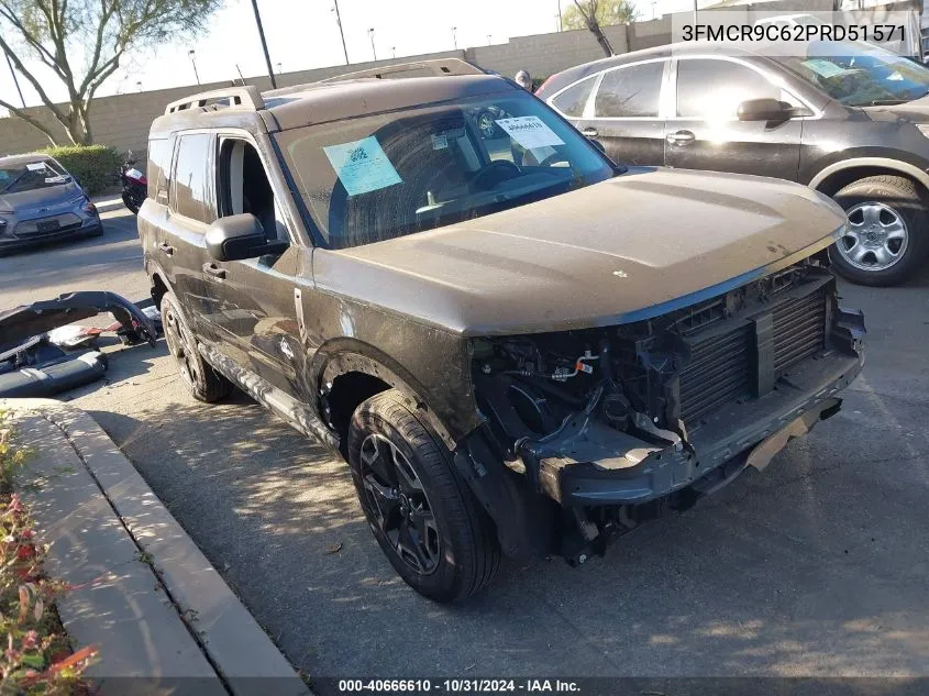 2023 Ford Bronco Sport Outer Banks VIN: 3FMCR9C62PRD51571 Lot: 40666610