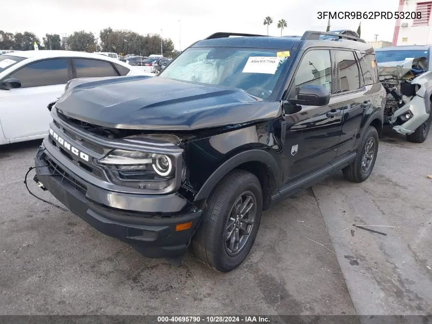 2023 Ford Bronco Sport Big Bend VIN: 3FMCR9B62PRD53208 Lot: 40695790