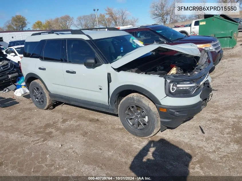 2023 Ford Bronco Sport Big Bend VIN: 3FMCR9B6XPRD15550 Lot: 40739764