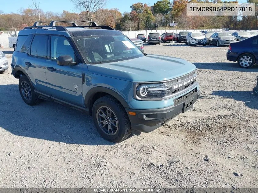 2023 Ford Bronco Sport Big Bend VIN: 3FMCR9B64PRD17018 Lot: 40780744