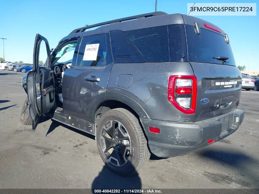 2023 Ford Bronco Sport Outer Banks VIN: 3FMCR9C65PRE17224 Lot: 40842282