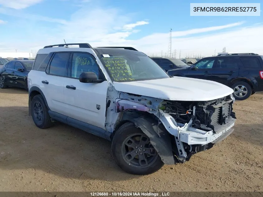 2024 Ford Bronco Sport Big Bend VIN: 3FMCR9B62RRE52775 Lot: 12126680