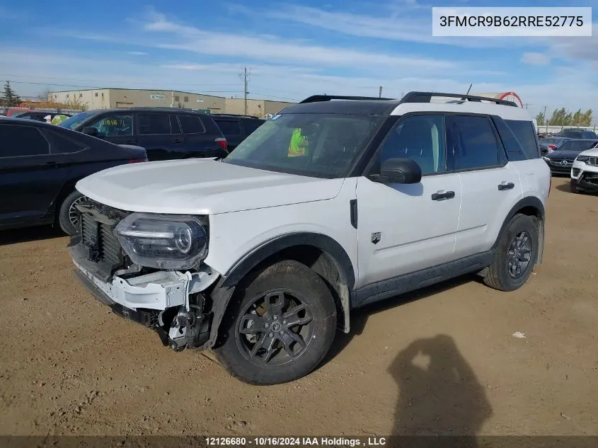 2024 Ford Bronco Sport Big Bend VIN: 3FMCR9B62RRE52775 Lot: 12126680