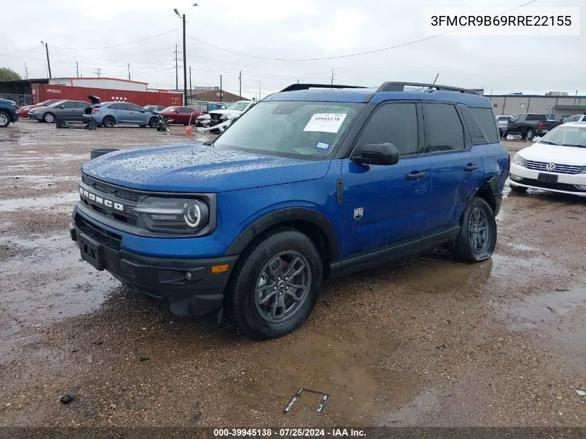 2024 Ford Bronco Sport Big Bend VIN: 3FMCR9B69RRE22155 Lot: 39945138