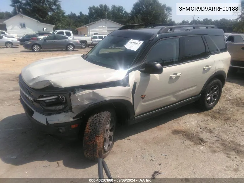 2024 Ford Bronco Sport Badlands VIN: 3FMCR9D9XRRF00188 Lot: 40297660