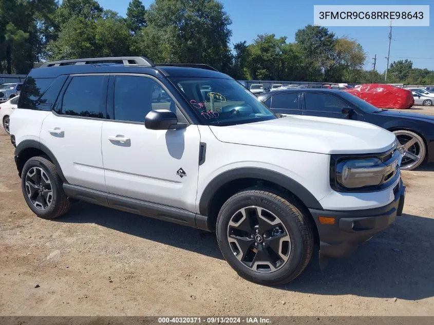 2024 Ford Bronco Sport Outer Banks VIN: 3FMCR9C68RRE98643 Lot: 40320371