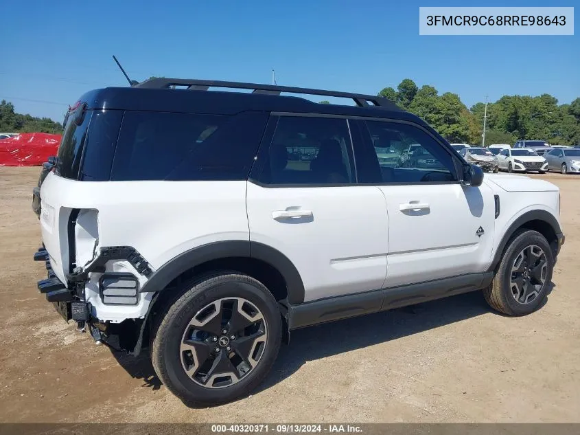 2024 Ford Bronco Sport Outer Banks VIN: 3FMCR9C68RRE98643 Lot: 40320371