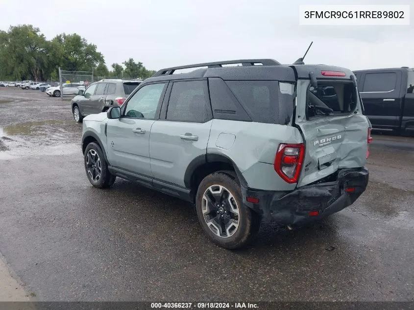 2024 Ford Bronco Sport Outer Banks VIN: 3FMCR9C61RRE89802 Lot: 40366237