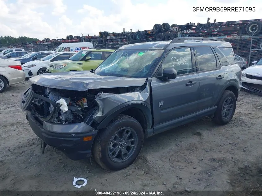 2024 Ford Bronco Sport Big Bend VIN: 3FMCR9B69RRE71095 Lot: 40422195