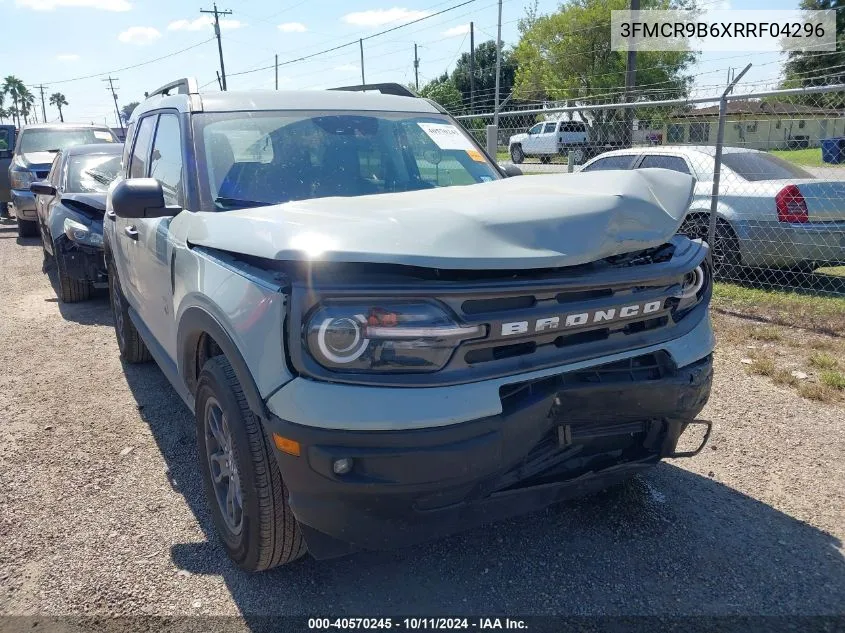 2024 Ford Bronco Sport Big Bend VIN: 3FMCR9B6XRRF04296 Lot: 40570245