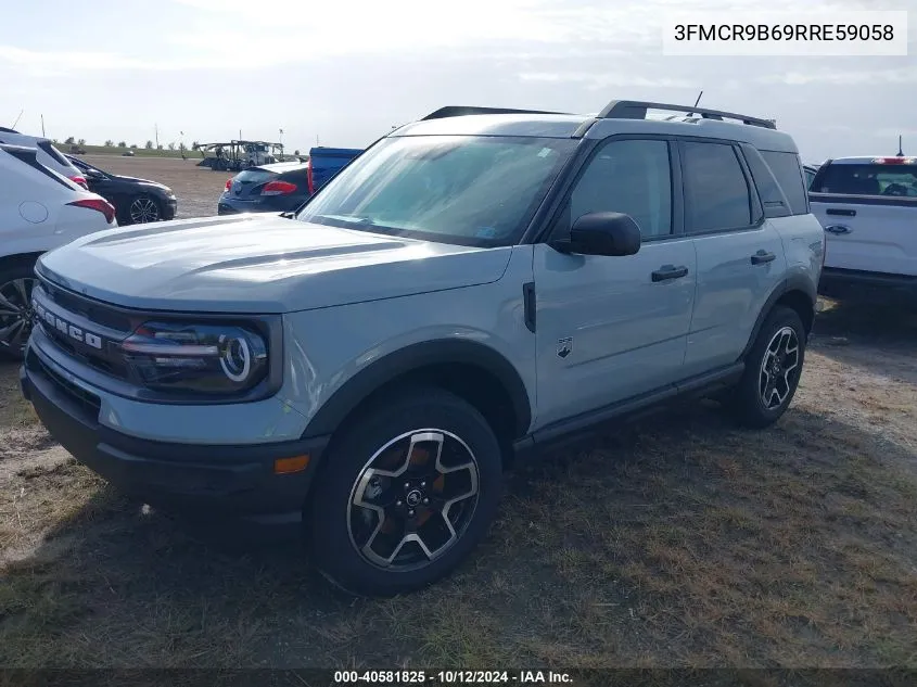 2024 Ford Bronco Sport Big Bend VIN: 3FMCR9B69RRE59058 Lot: 40581825