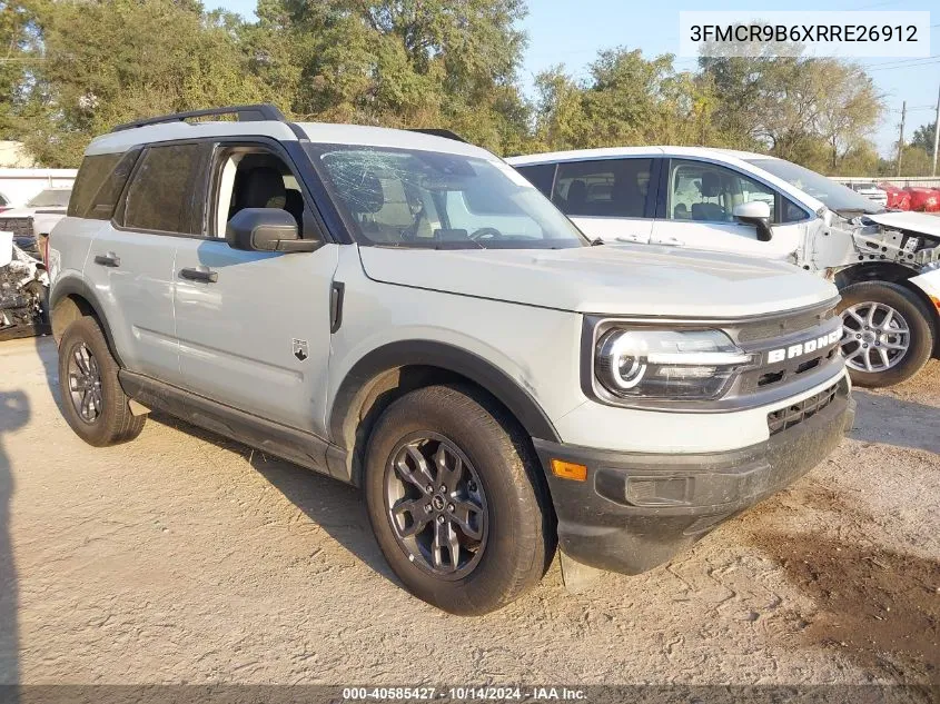 2024 Ford Bronco Sport Big Bend VIN: 3FMCR9B6XRRE26912 Lot: 40585427