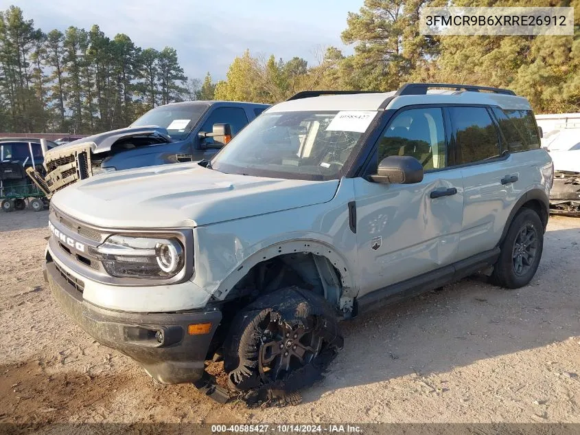 2024 Ford Bronco Sport Big Bend VIN: 3FMCR9B6XRRE26912 Lot: 40585427