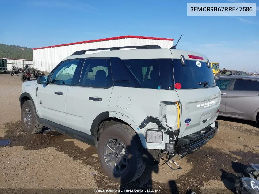 2024 Ford Bronco Sport Big Bend VIN: 3FMCR9B67RRE47586 Lot: 40598614